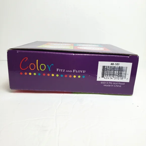 Fitz and Floyd Color Dessert Plates 4pcs - Picture 4 of 14